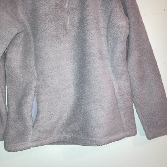 Nuvano Women Purple Plush/Fleece Quarter -Zip Pullover Jacket, Size Small - Picture 6 of 15